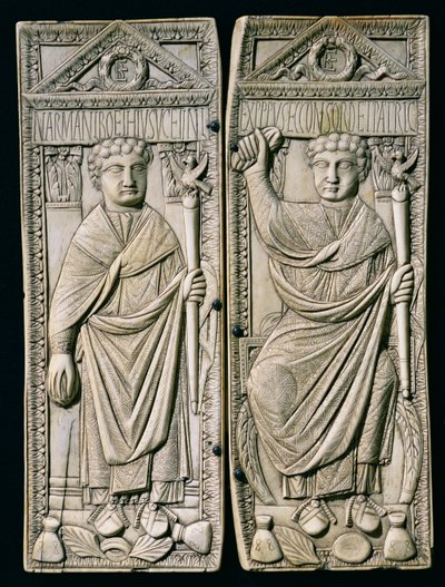 Diptych of Boethius, Consul in 487 AD by Paleo Christian